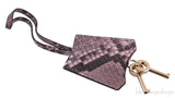 Padlock Metallic Python Shoulder Bag
