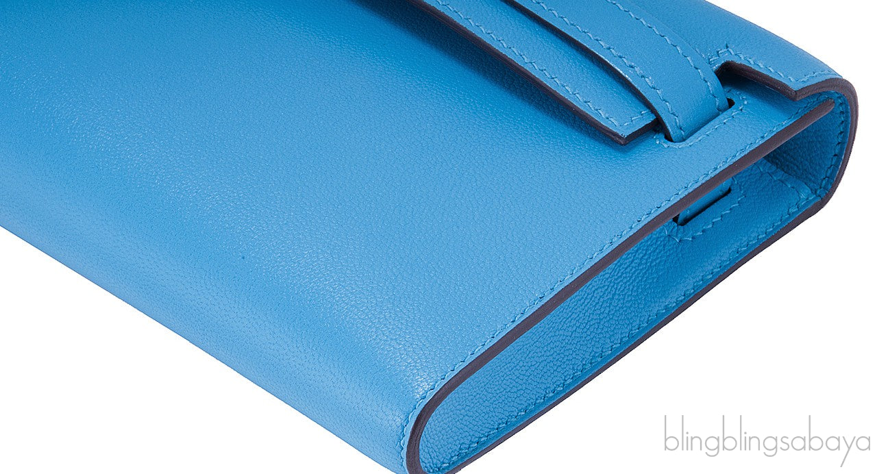 Kelly Cut Blue Azteque Clutch