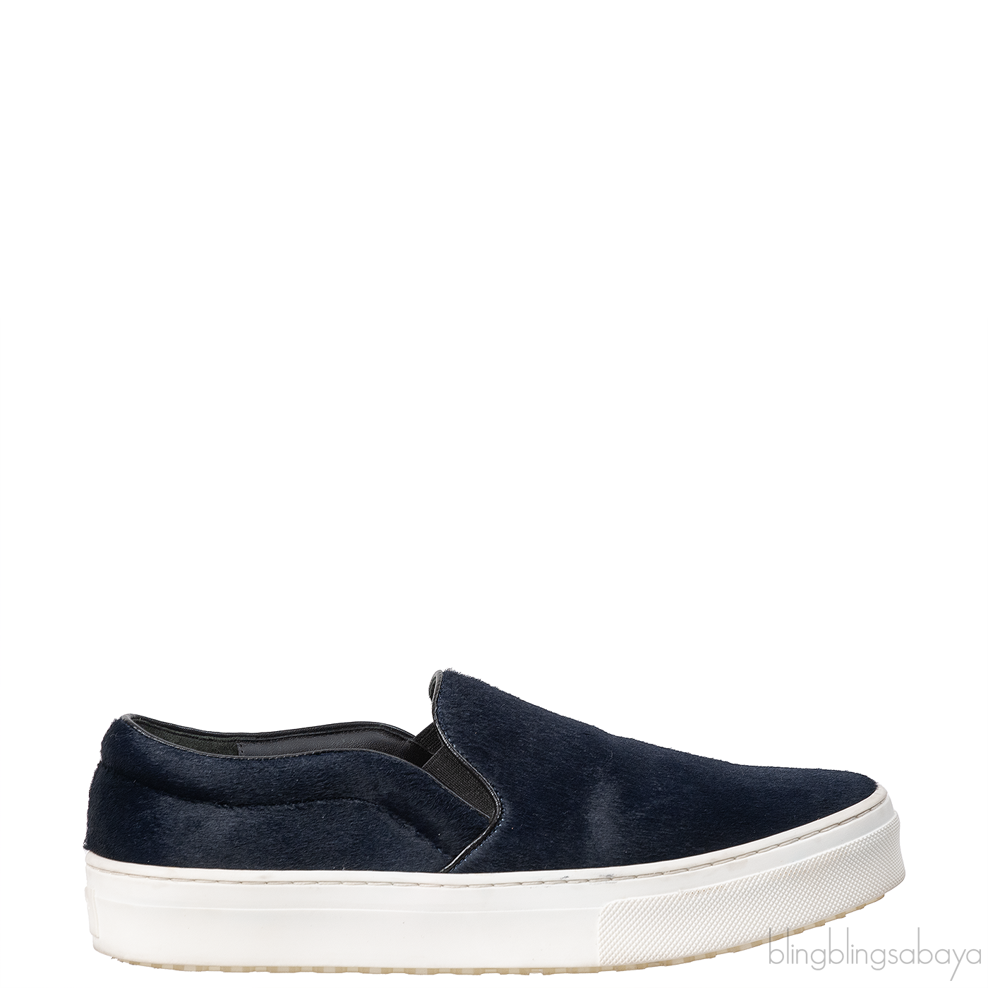 Celine Navy Blue Pony Sneakers