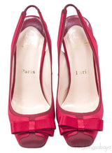 Red Nooka Crepe Satin Pump