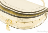 Metallic Gold Nile Minaudiere Clutch