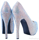 Gold Rhinestone Pump