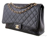Black Caviar Maxi Flap Bag