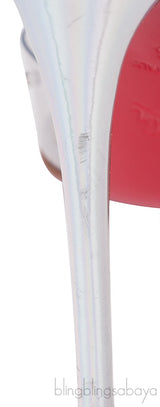 Spikoo Silver PVC High Heels