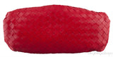 The Pouch Red Woven Clutch