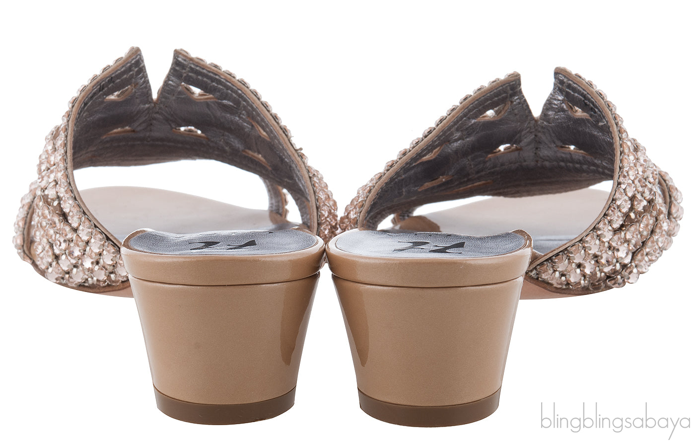 Galaxy Beige Heeled Sandals