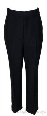 Black Wool Blend Trouser