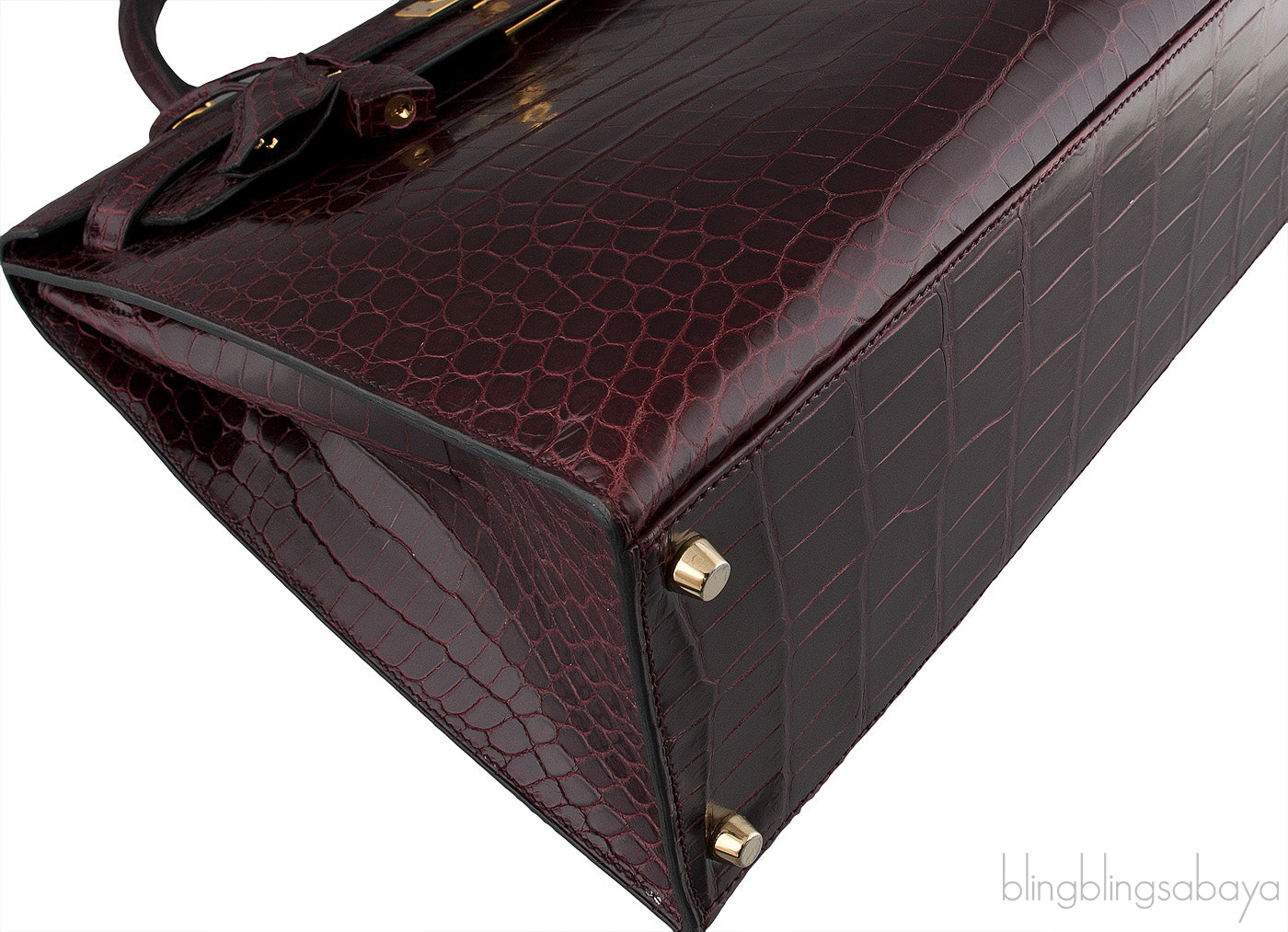 Kelly 35 Sellier Bordeaux Porosus