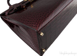 Kelly 35 Sellier Bordeaux Porosus