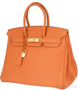 Birkin 35 Orange Togo GHW