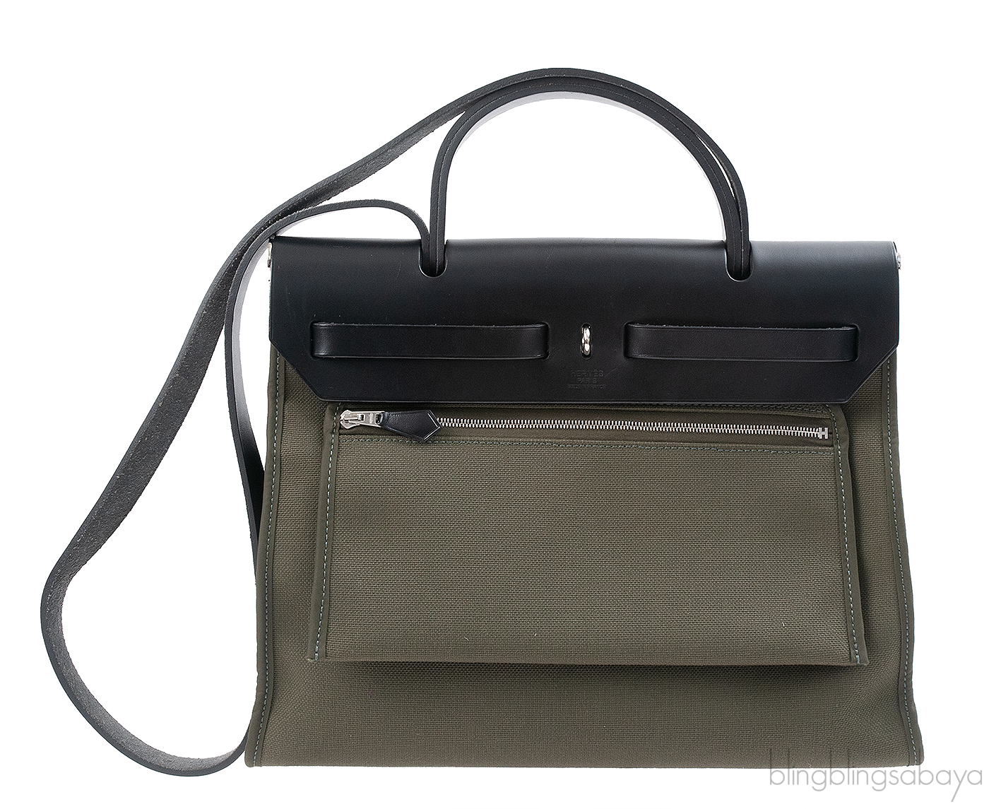 Hermes Herbag Zip PM Olive Green