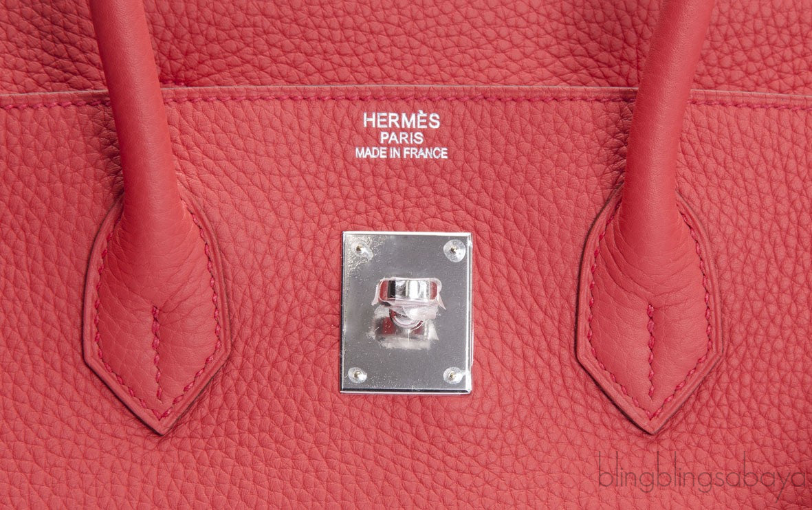 Birkin 35 Bougainvillier Taurillon Clem