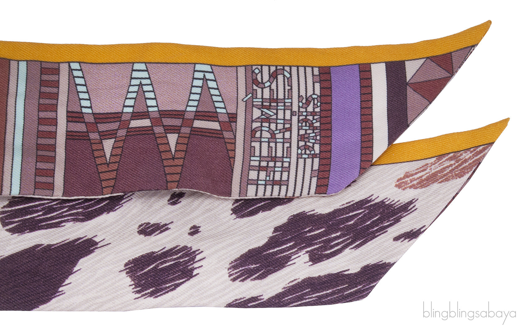 Brown Printed Twilly