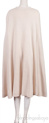 Off-white Open Front Wool Cape