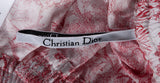 Dior Red Toile De Jouy Motif Silk Printed Trouser