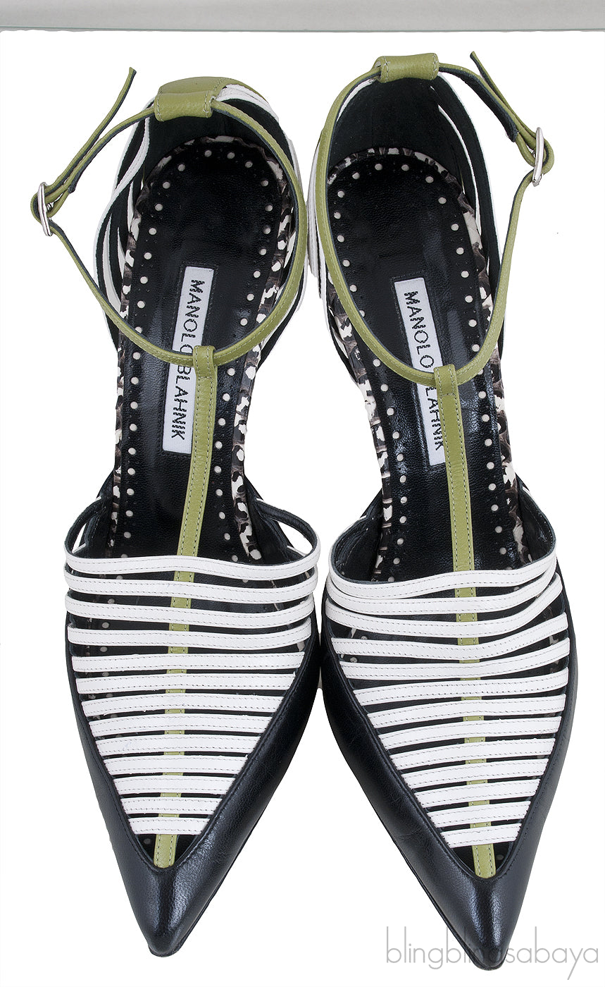 Multi-color Strappy Heels