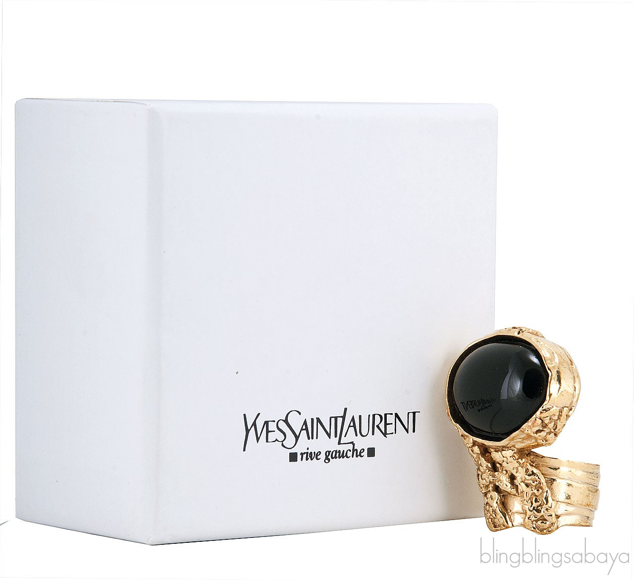 Arty Oval Ring in Black