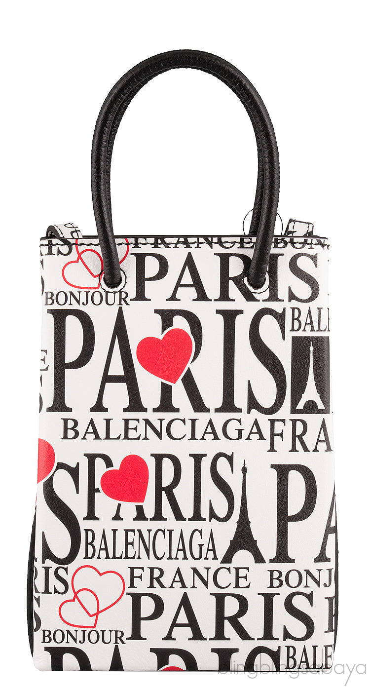 Bonjour Paris Shopping Phone Holder Bag