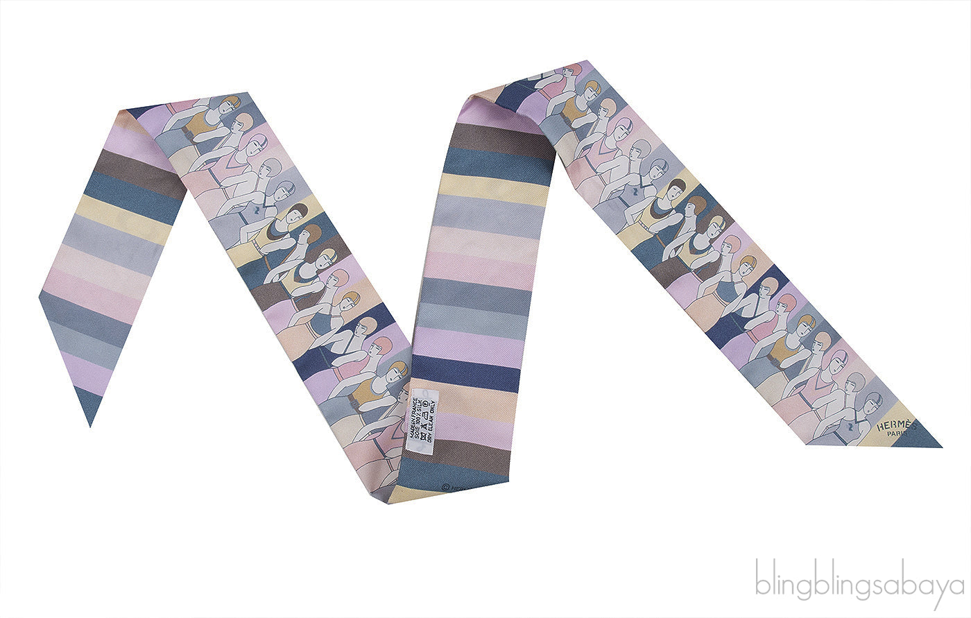 Hermes Les Baigneuses Silk Twilly