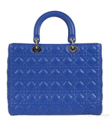 Lady Dior Large Iris Quilted Bag