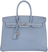 Birkin 35 Blue Lin Togo PHW