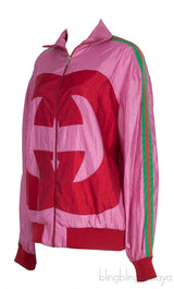 Pink GG Logo Retro Track Jacket