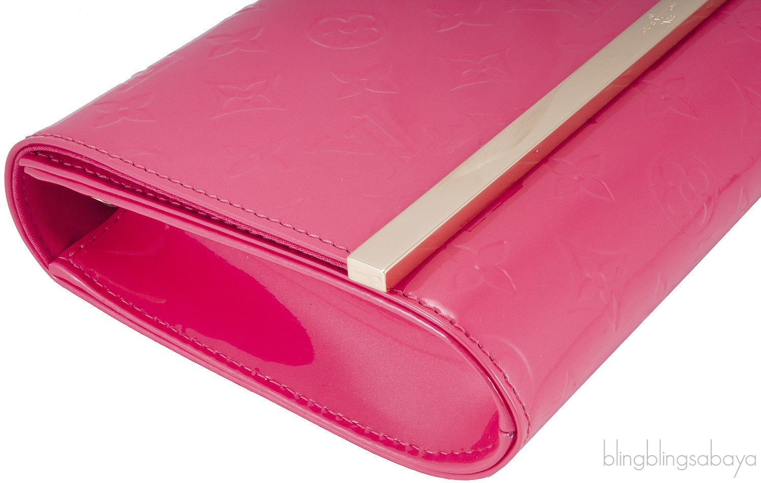 Ana Vernis Pochette Chain Clutch Bag