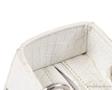 Christian Dior Lady Dior White Printed Crocodile Medium Bag