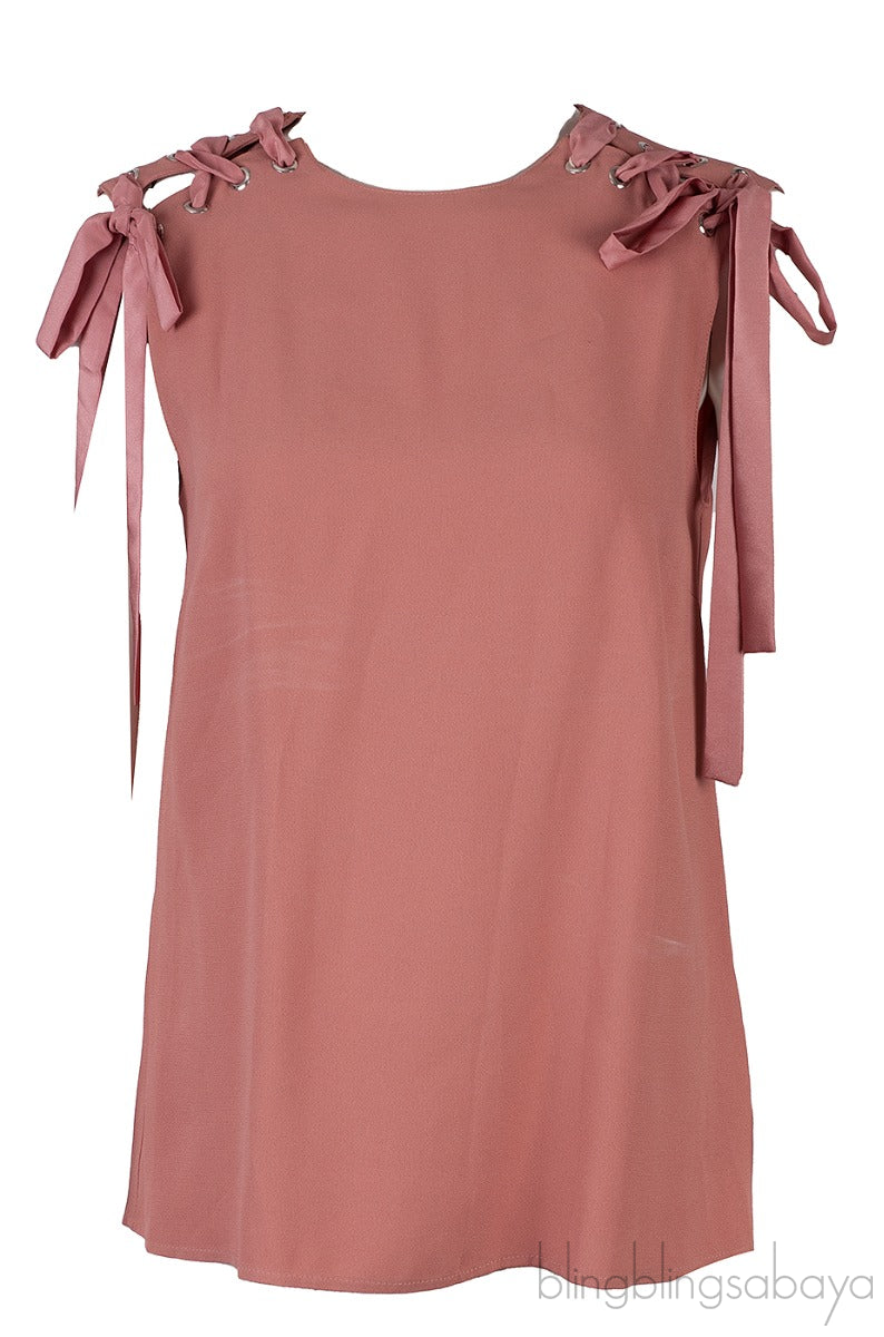 Old Rose Sleeveless Top