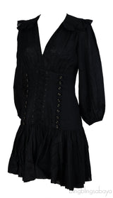 Zimmerman Black Sailor Mini Dress