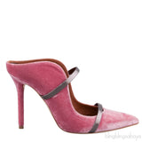 Maureen 100 Pink Velvet Heels