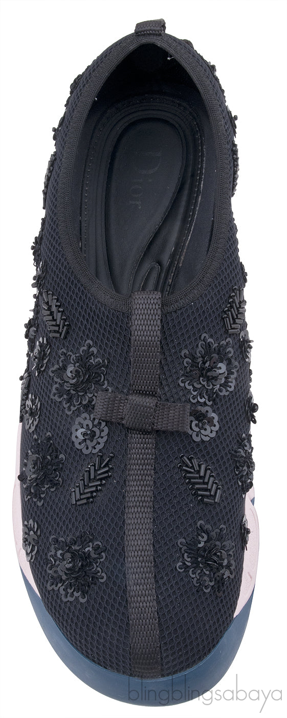 Floral Black Fushion Sneakers