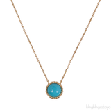 Van Cleef & Arpels Perlée Couleurs Turquoise Pendant Yellow Gold