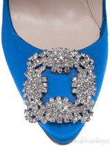 Blue Hangisi Satin Pump