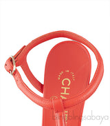 Parthenon Grecian Gladiator Column Heels Orange