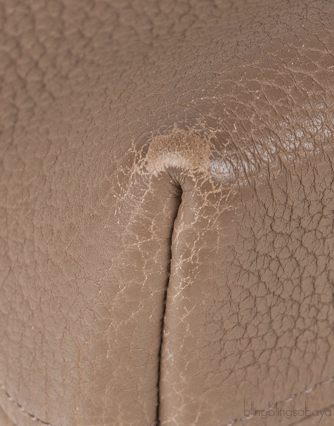 Etoupe Leather Croc Print Handle Bag