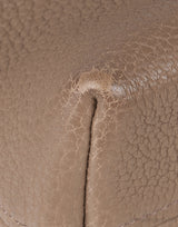Etoupe Leather Croc Print Handle Bag