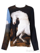 Horse & Lion Printed Top