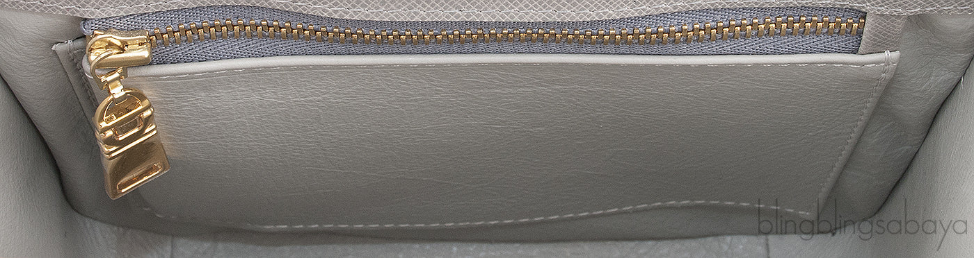 Grey Crocodile Shoulder Bag