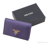 Prada Purple Saffiano Card Holder