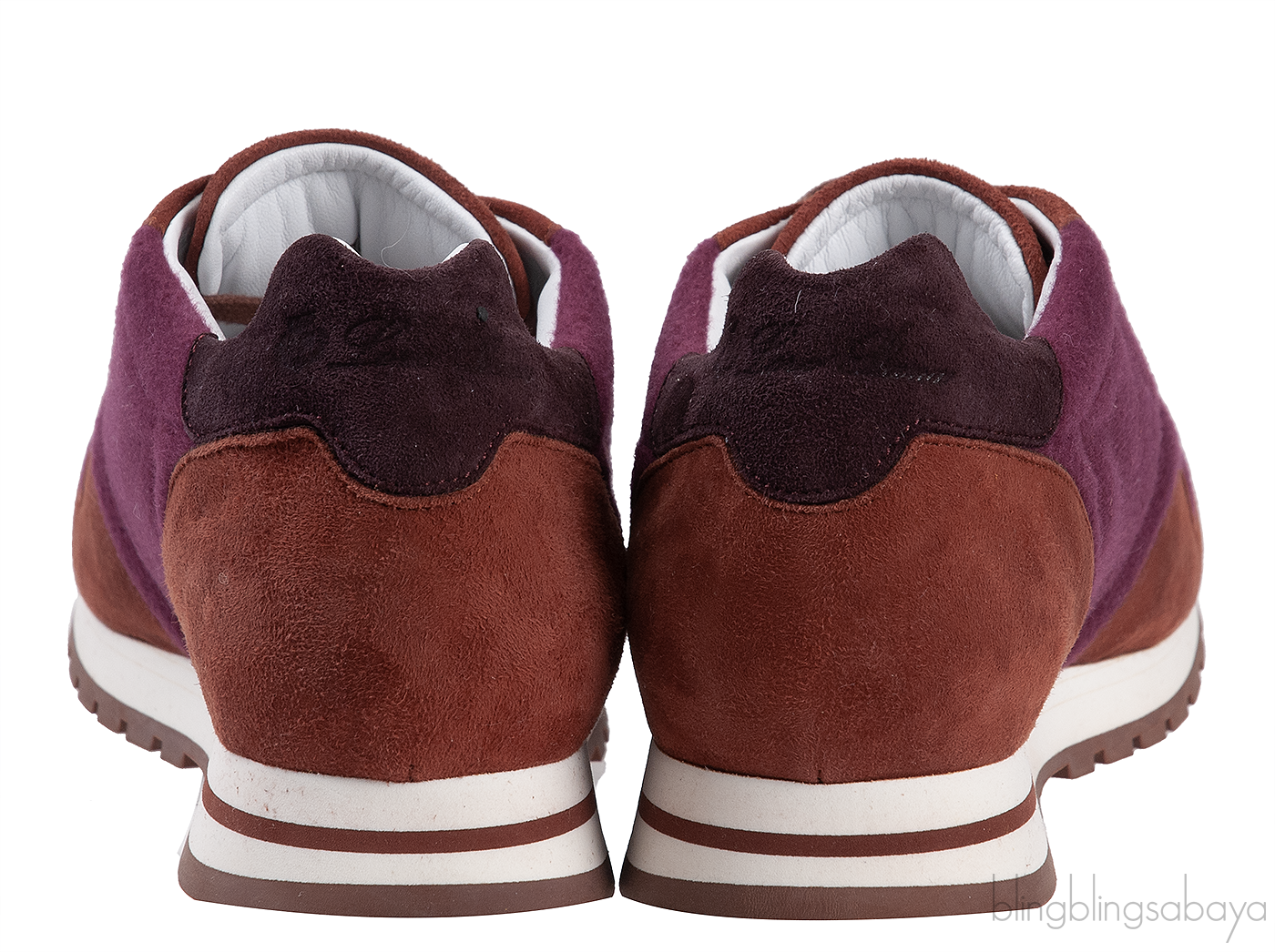 Loro Piana My Wind Tri-color Cashmere Suede Leather Sneaker