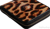 Dior Vintage Leopard Ponyhair Gambler Wallet