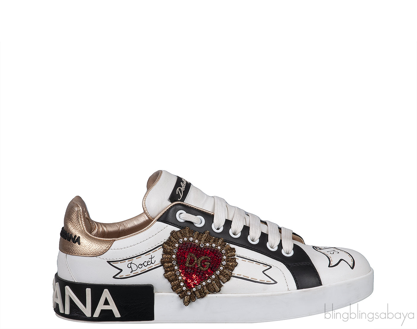 Portifino Printed Leather Sneakers