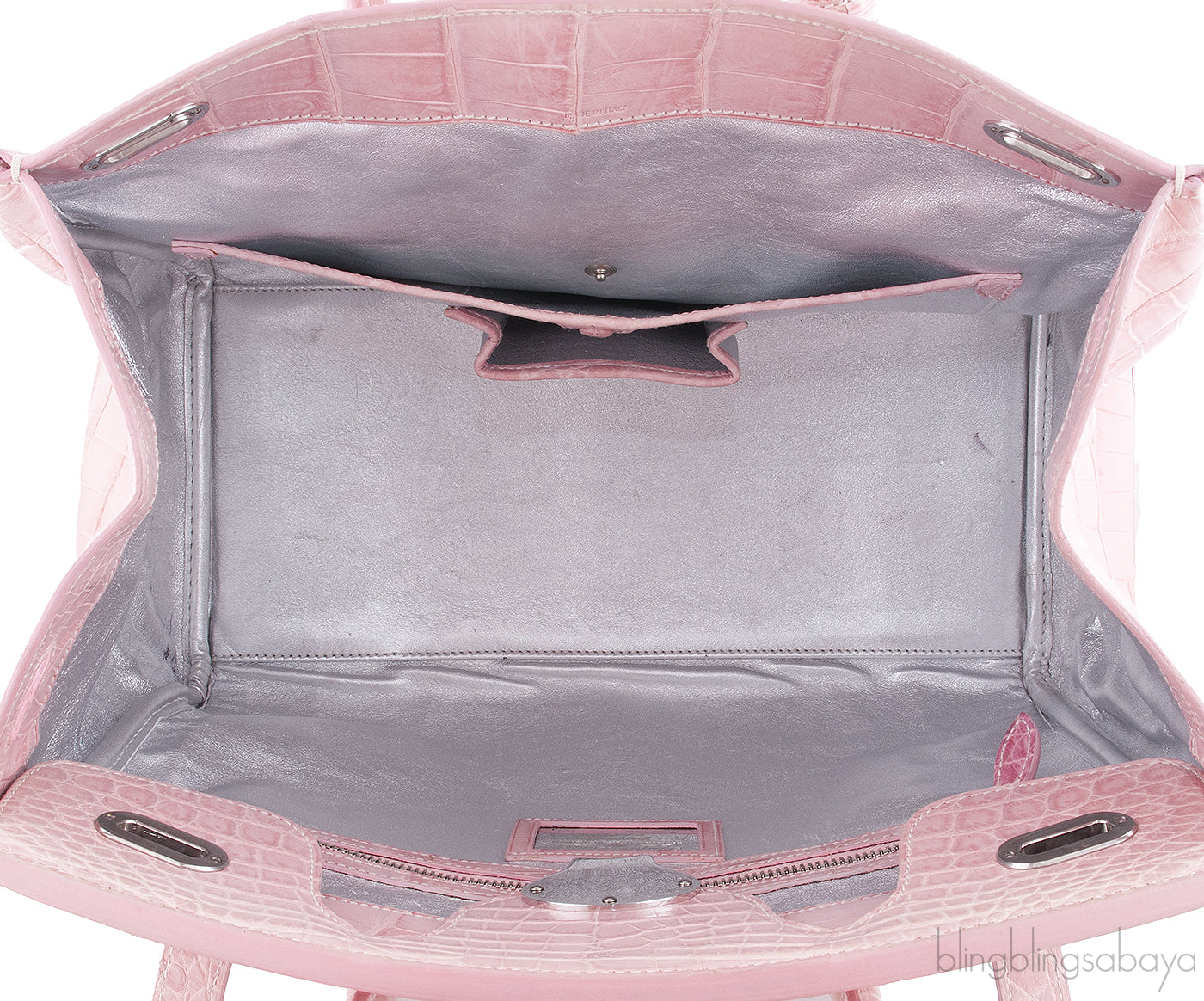 Ricky Light Pink Alligator Bag