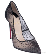 Follies Velvet-Dotted Mesh Pumps
