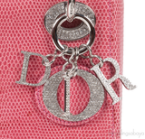 Pink Mini Lizard Lady Dior Shoulder bag