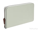 Hermes Vert Fizz Silk\'In Classique Long Wallet