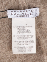Brown Cashmere Blend Poncho