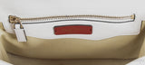 White Candystud Printed Top Handle Bag