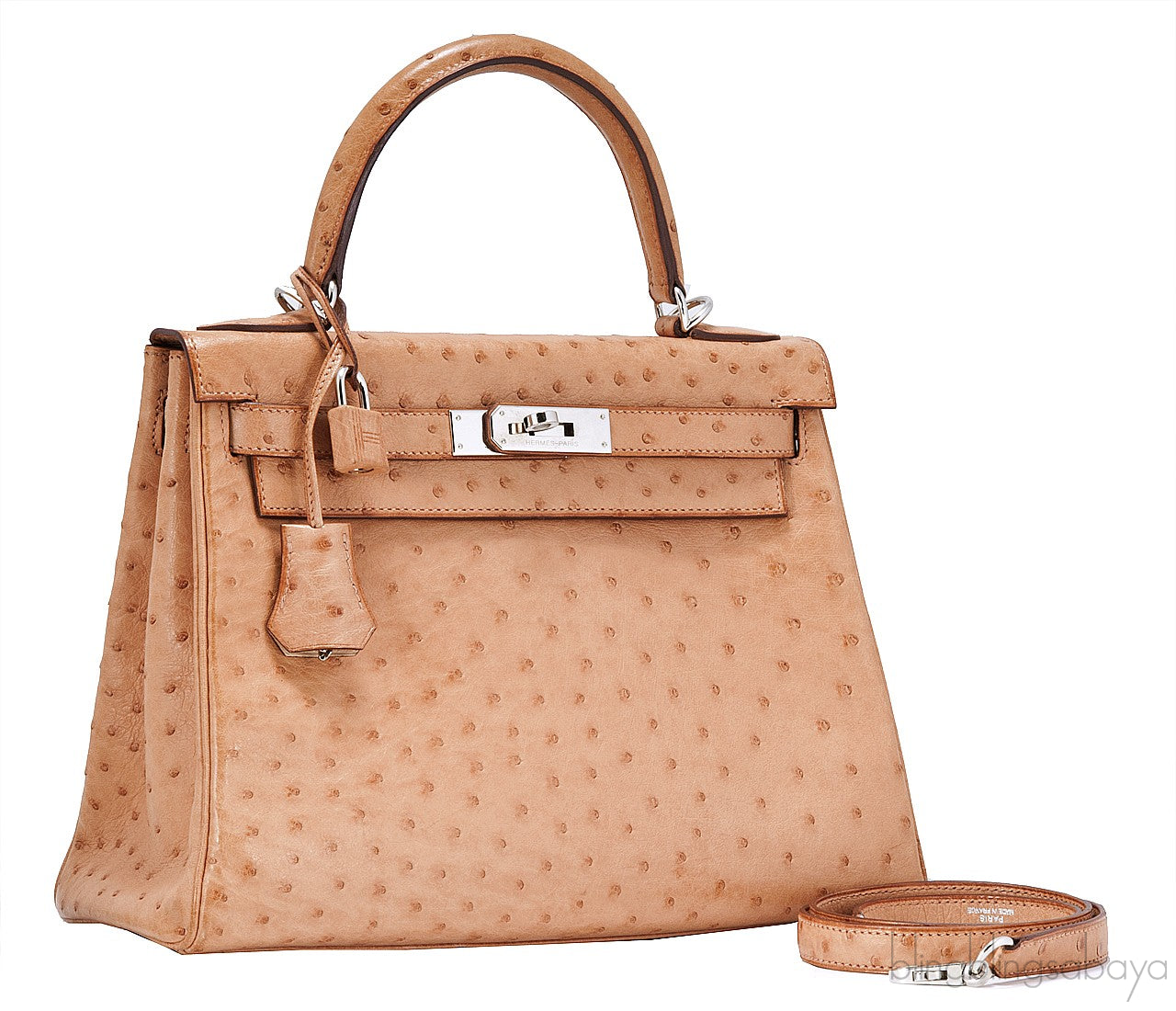 Kelly 28 Natural Gold Ostrich